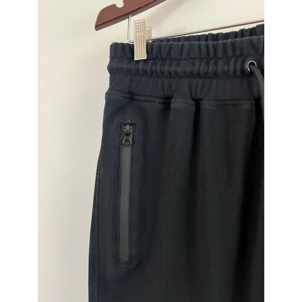 American Tall Joggers Sweatpants Mens Medium Tall Black Drawstring - Picture 10 of 11